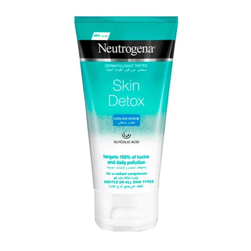 اسکراب پاکسازی کننده و جوانساز پوست صورت نوتروژینا Skin Detox حجم 150 ml