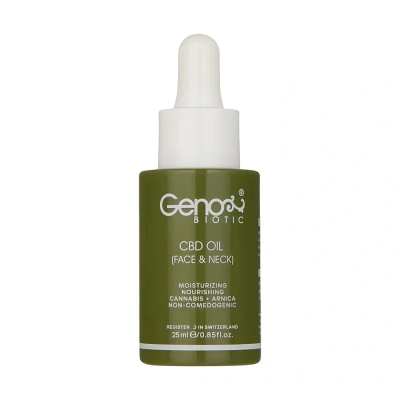روغن مرطوب کننده صورت ژنوبایوتیک مدل CBD حجم 25 میل