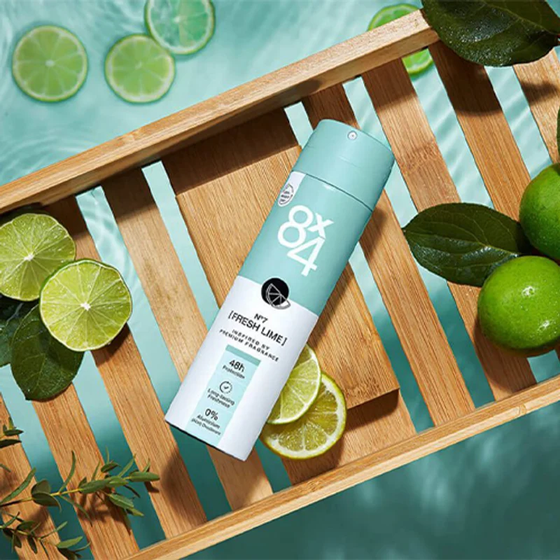 رایحه اسپری دئودورانت 8x4 رایحه Pure Freshness