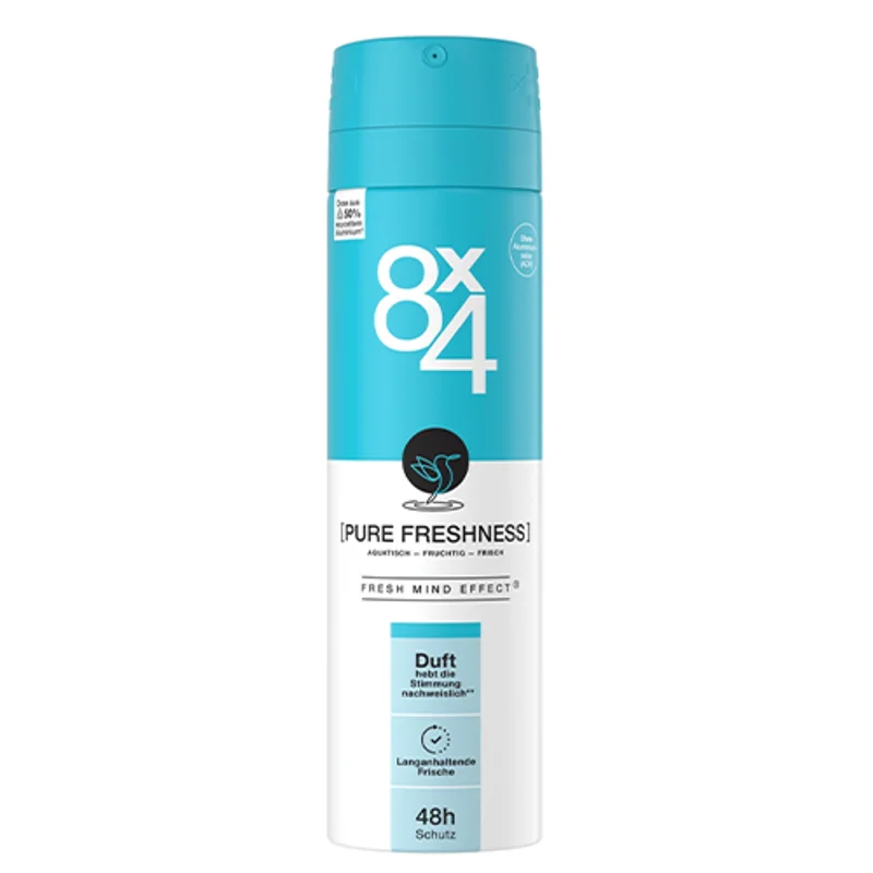 اسپری دئودورانت 8x4 رایحه Pure Freshness