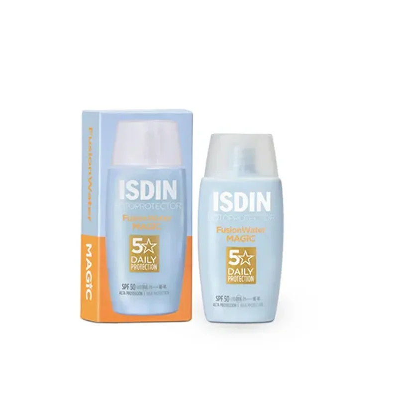 کرم ضد آفتاب ایزدین بی رنگ SPF50 فیوژن واتر مجیک