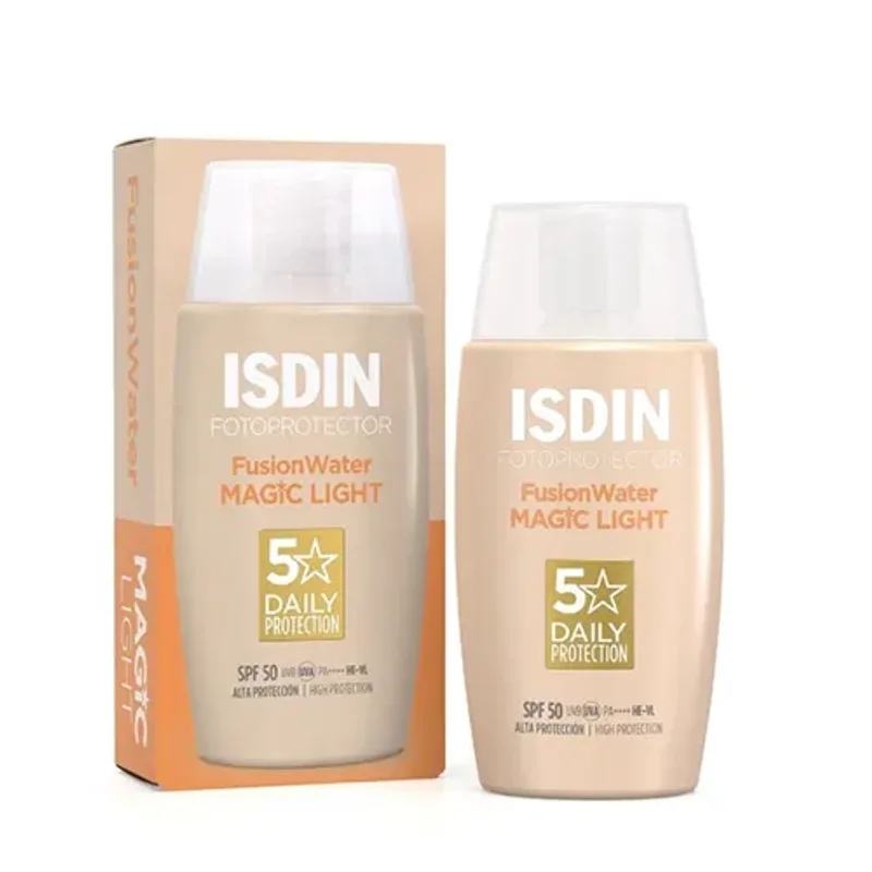کرم ضد آفتاب ایزدین رنگ لایت SPF50 فیوژن واتر مجیک