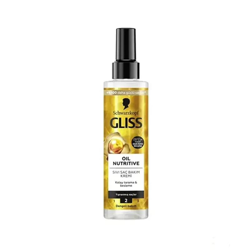 اسپری دو فاز گلیس محافظت کننده موی آسیب دیده Oil Nutritive
