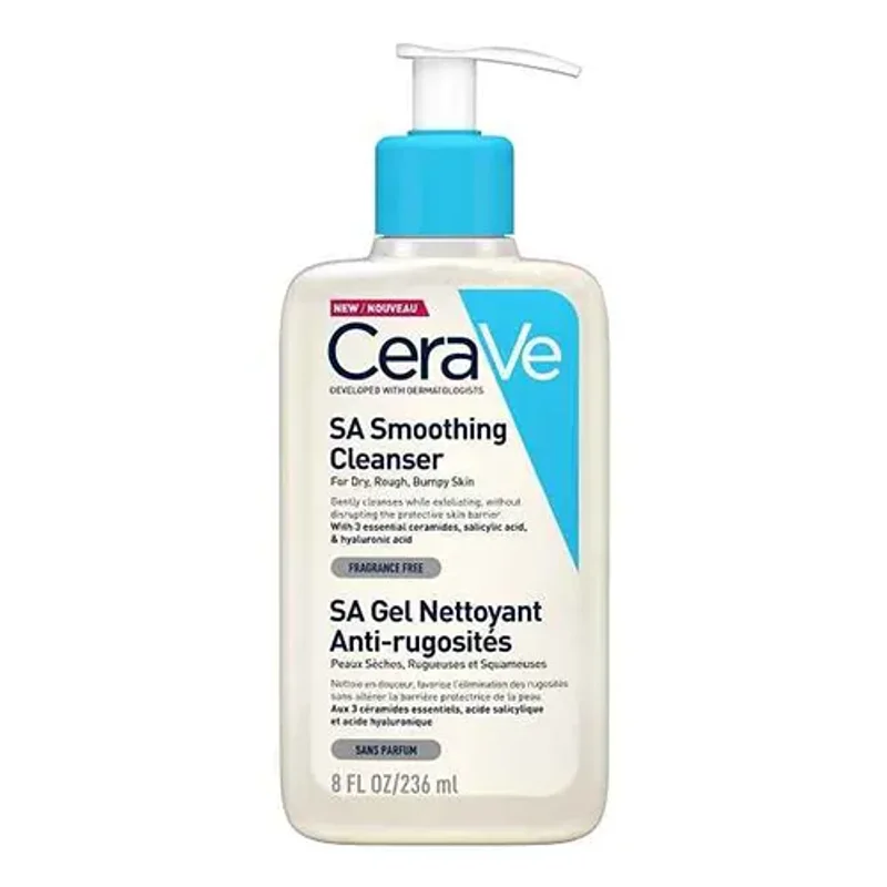 ژل شستشو صورت سراوی Smoothing حجم 236ml