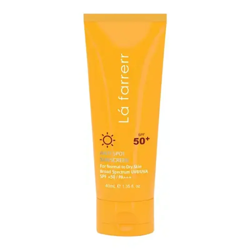 کرم ضد آفتاب لافارر بی رنگ SPF50 ضد لک پوست نرمال و خشک