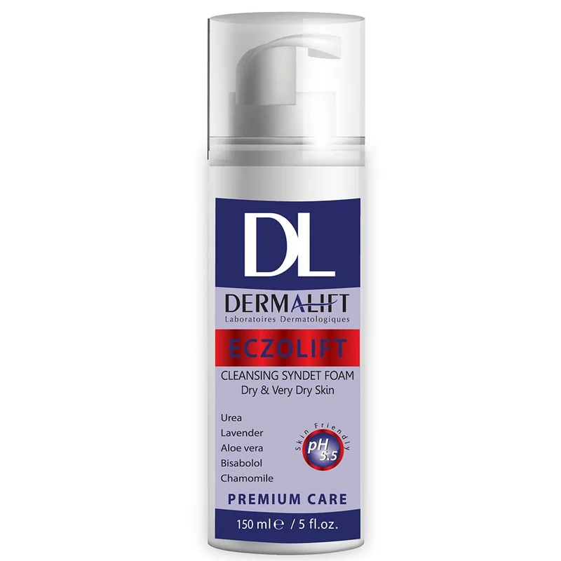فوم شستشو صورت پوست خشک و خیلی خشک هیدرالیفت 150ml برند درمالیفت