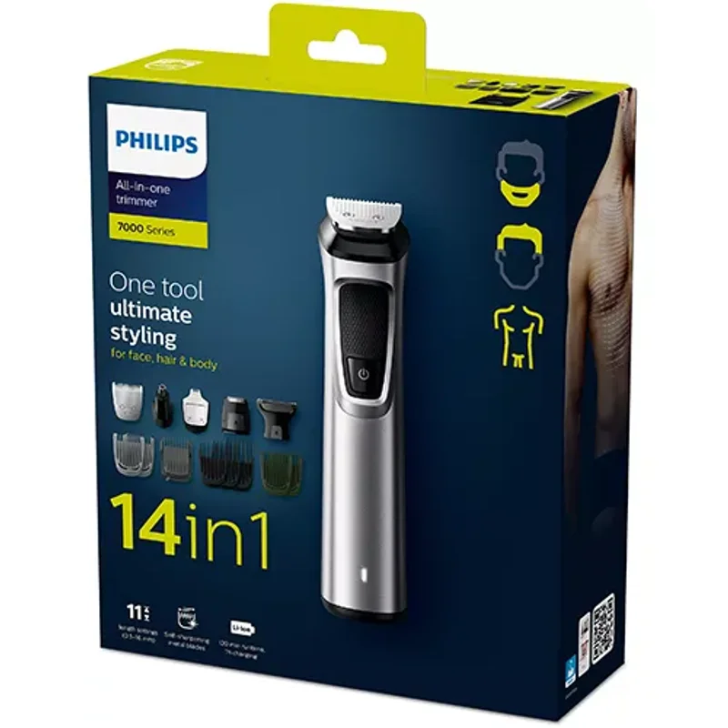 ست اصلاح فیلیپس MG7720/15 ریش تراش صورت و بدن 14in1 اصل
