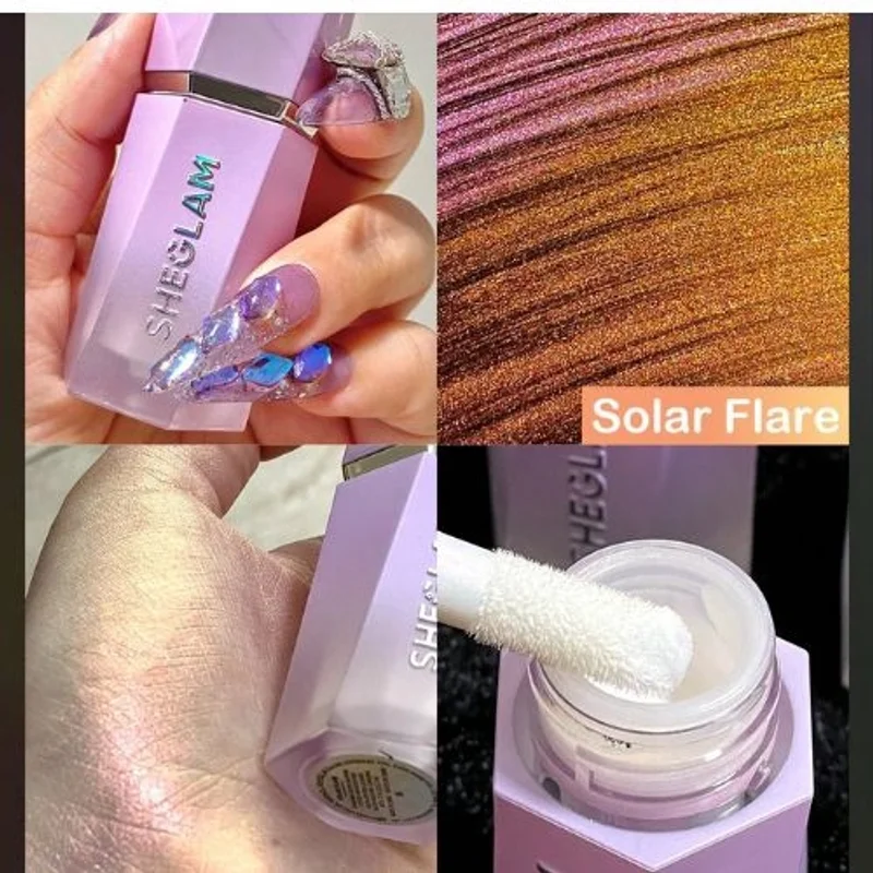 خرید هایلایتر مایع شیگلم مدل کروم رنگ Solar Flare