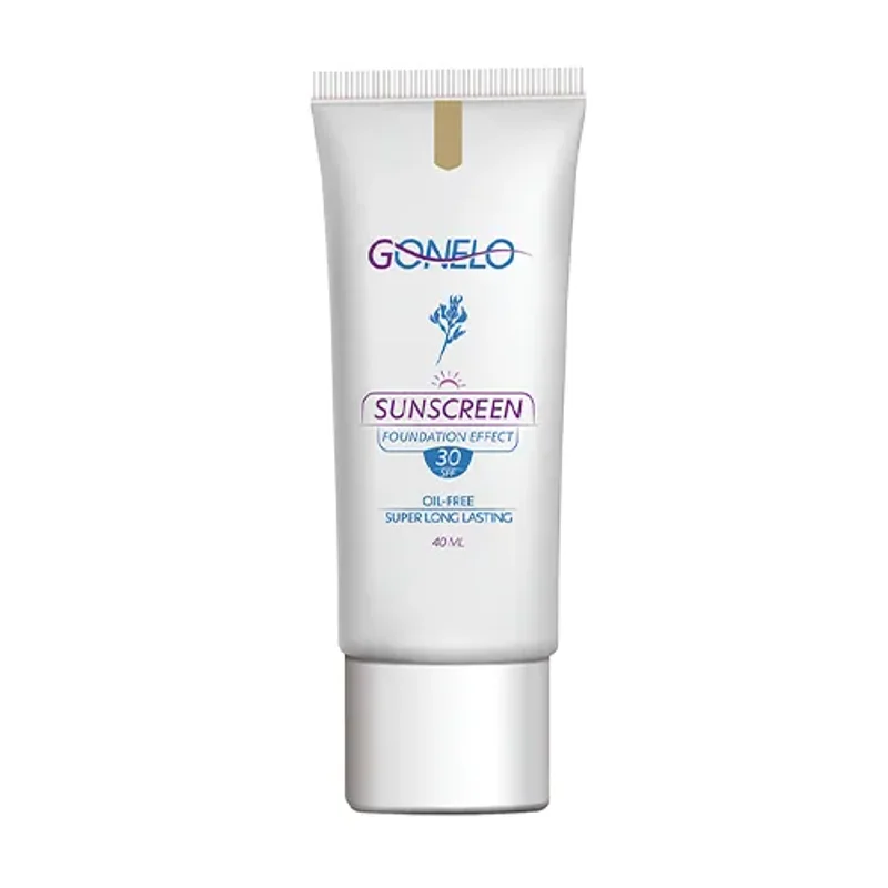 ضد آفتاب رنگی Spf30 گونلو foundation effect رنگ بژ تیره