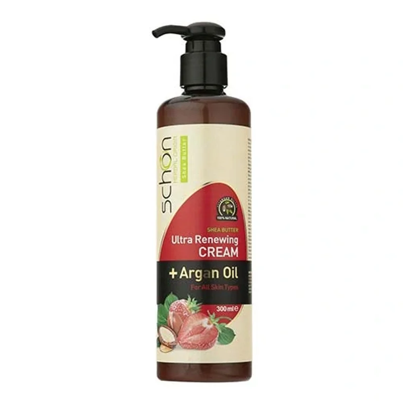کرم مرطوب کننده شون توت فرنگی 300ml پمپی