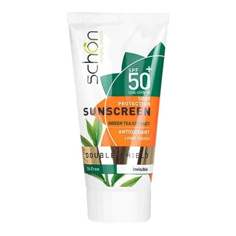 کرم ضد آفتاب بی رنگ شون دابل شیلد SPF50 فاقد چربی