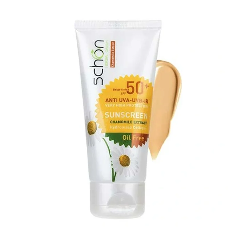 کرم ضد آفتاب رنگی بژ شون SPF50 فاقد چربی