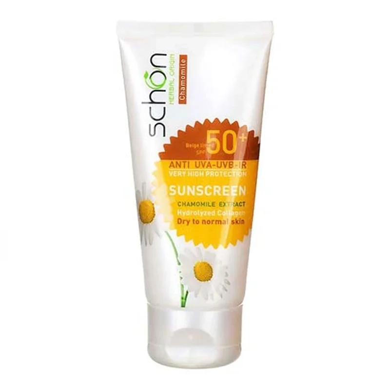 کرم ضد آفتاب شون رنگ بژ SPF50 پوست خشک و نرمال