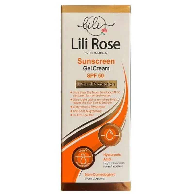 ژل کرم ضد آفتاب SPF50 لی لی رز