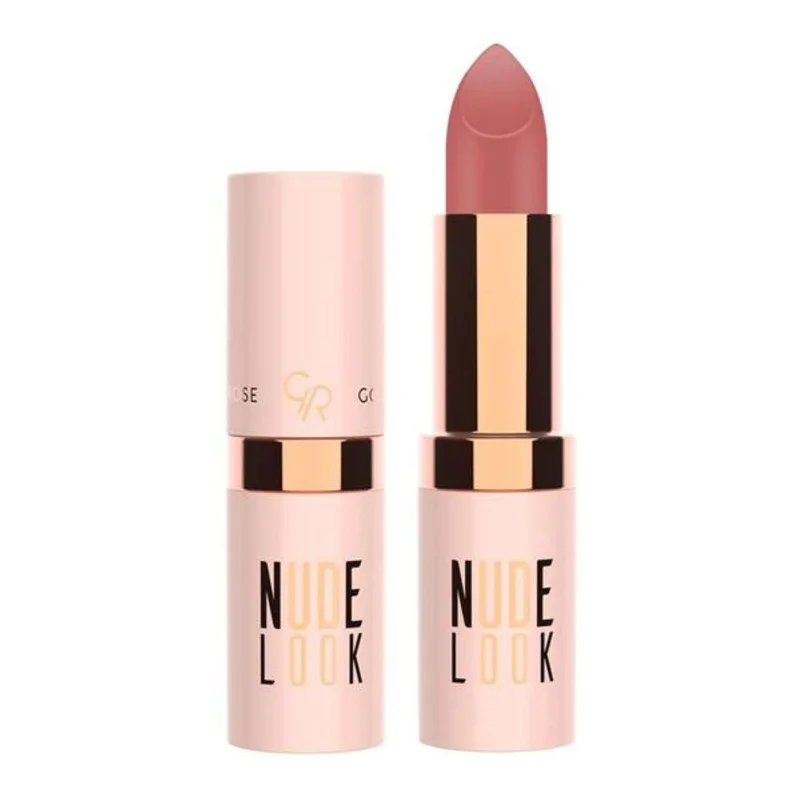 رژ لب جامد مات گلدن رز Nude Look شماره 03 pinky nude
