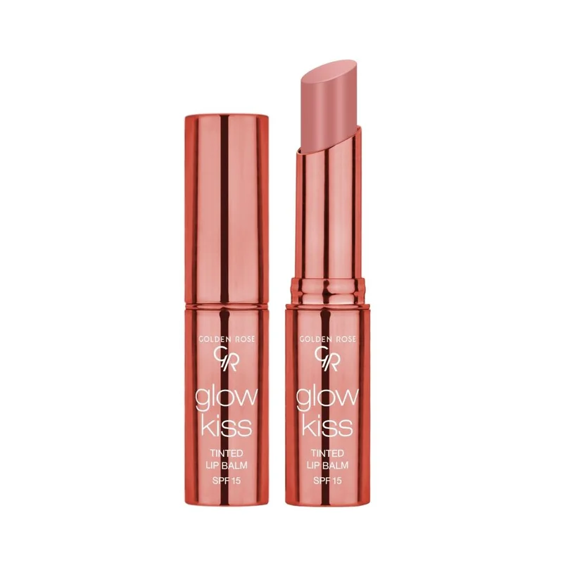تینت بالم لب رنگی SPF15 گلدن رز Vanilla Latte 01 مدل Glow Kiss
