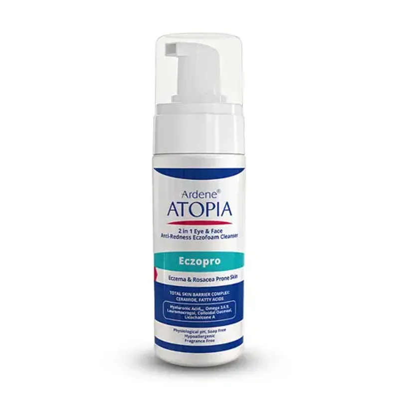فوم شوینده و پاک کننده ملایم صورت و اطراف چشم آردن آتوپیا 150ml