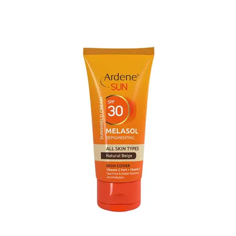 کرم ضدآفتاب و ضدلک رنگی آردن سان SPF30 ویتامین E و C بژ طبیعی