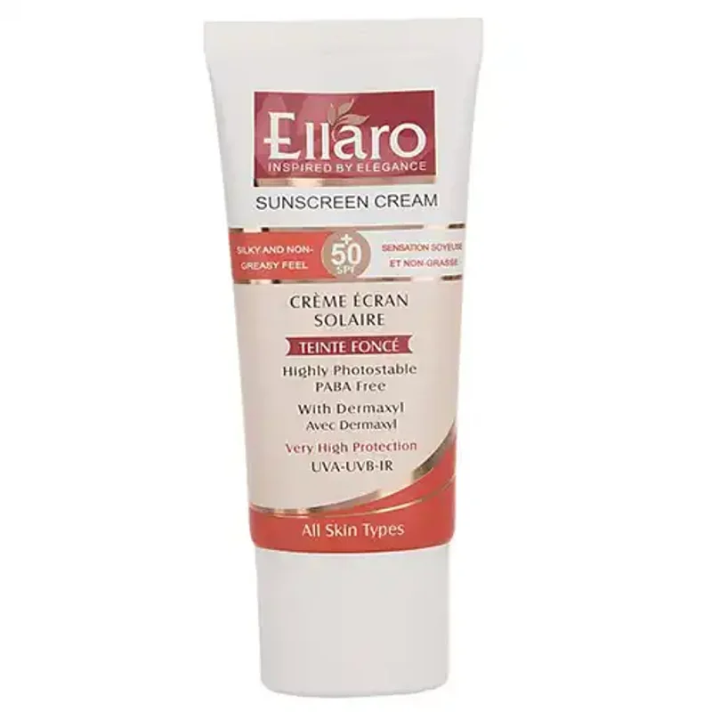 کرم ضد آفتاب رنگی الارو SPF50 بژ روشن