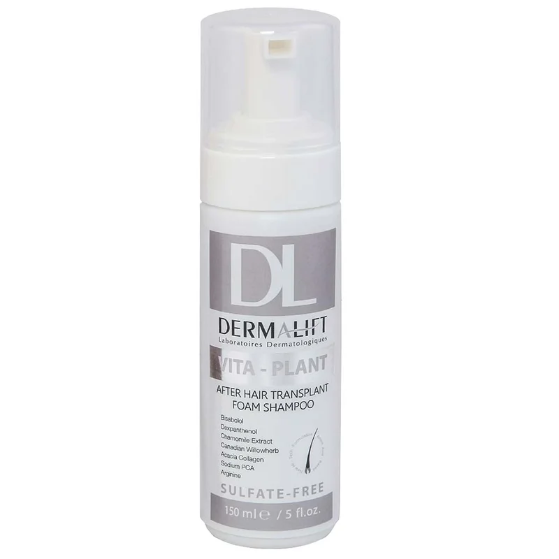 شامپو موهای کاشته شده ویتاپلنت 150ml برند درمالیفت