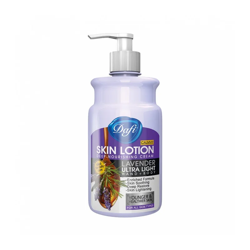 لوسیون بدن پمپی اسطوخودوس دافی انواع پوست 470ml