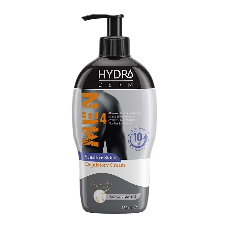کرم موبر بدن هیدرودرم آقایان مناسب پوست حساس 330ml