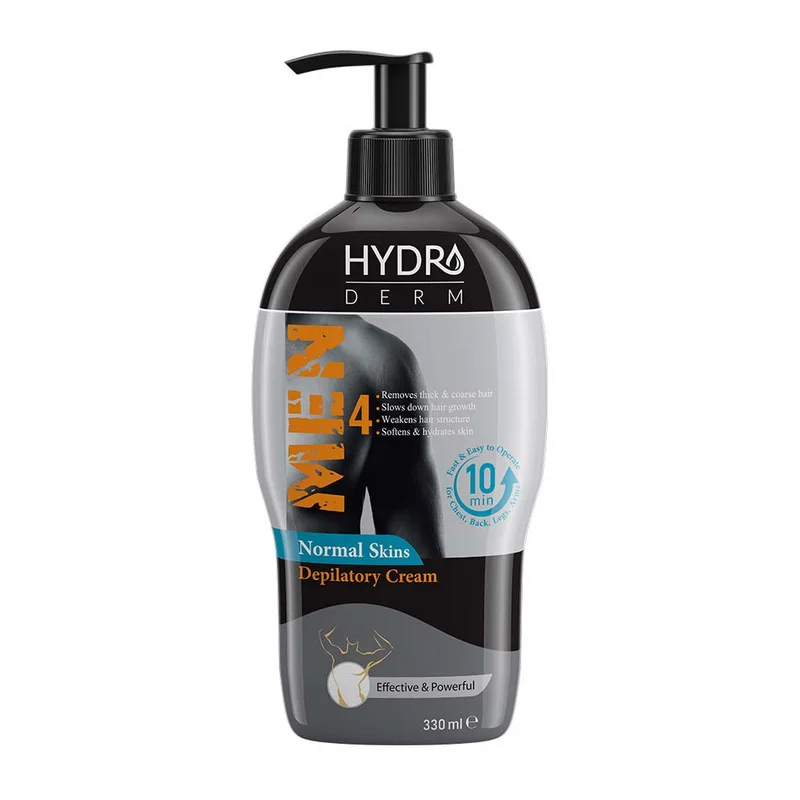 کرم موبر بدن هیدرودرم آقایان پوست معمولی 330ml
