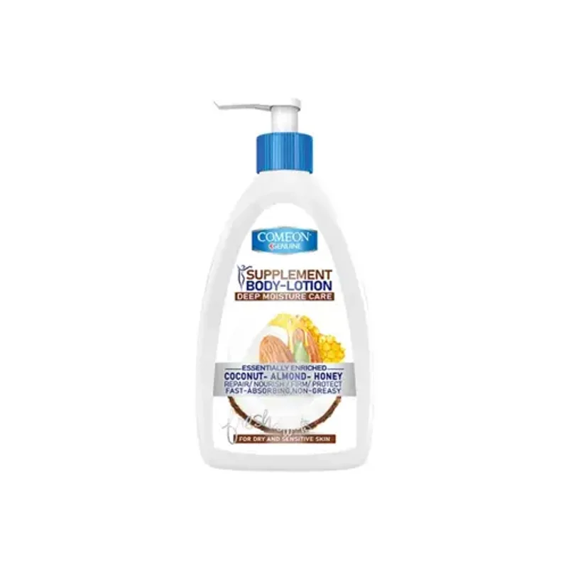 لوسیون بدن نارگیل و بادام و عسل کامان 510ml