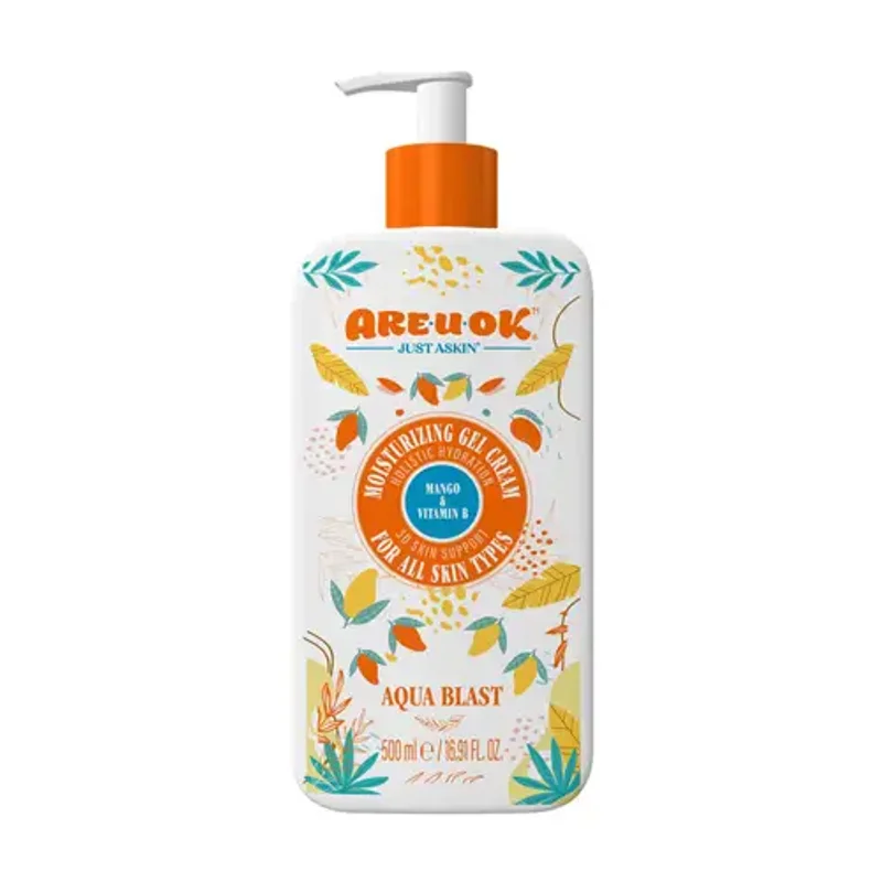ژل آبرسان آر یو اکی پمپی انبه ویتامین B حجم 500ml