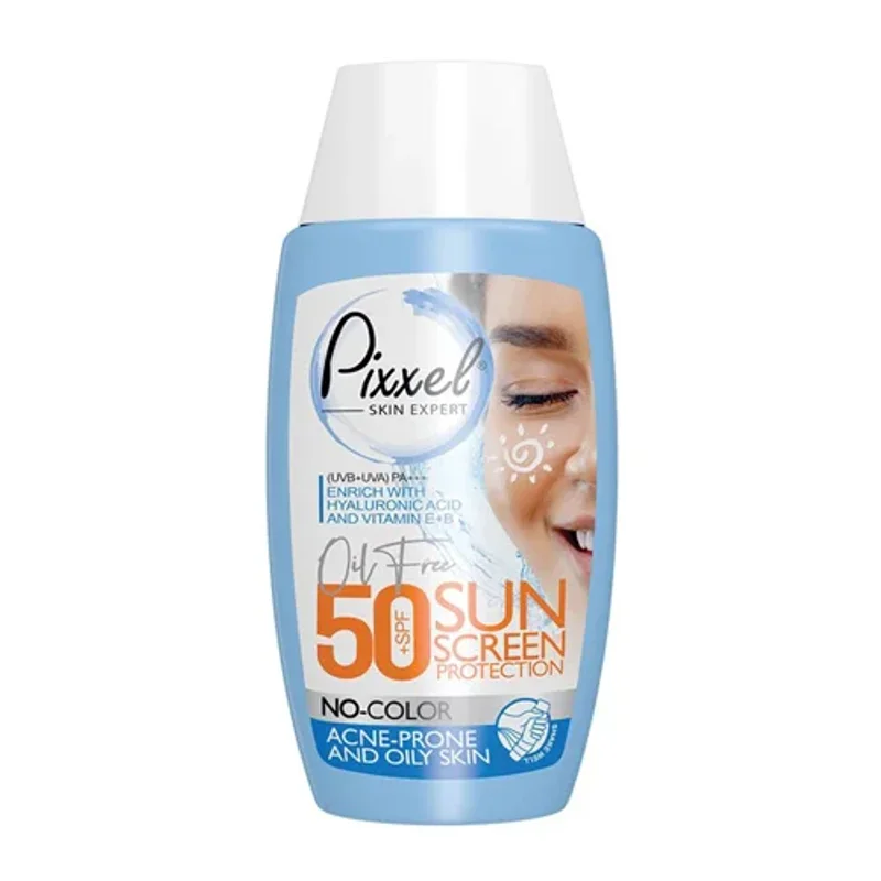 کرم ضد آفتاب پیکسل بی رنگ SPF50 پوست چرب و جوشدار