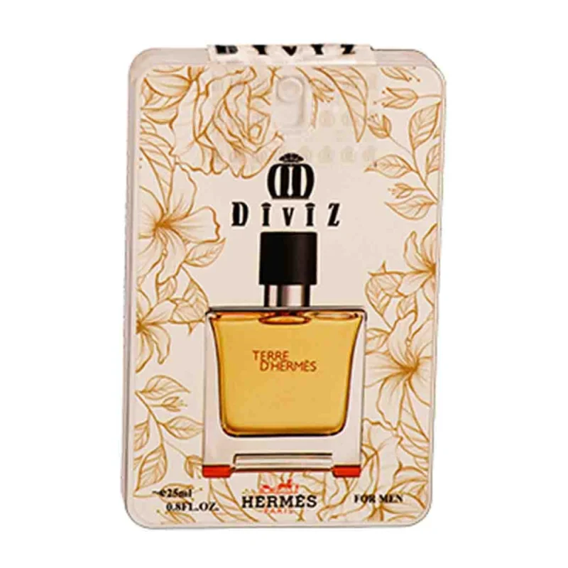 عطر جیبی مردانه دیوایز مدل Terre d Hermes حجم 25 میلی لیتر